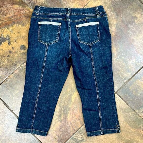 Chico’s Platinum Denim Ultimate Fit Cropped Jeans 1.5 Medium 10 - Picture 10 of 10